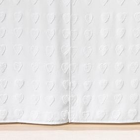 Roller Rabbit Tufted Heart Vaulted Bedskirt