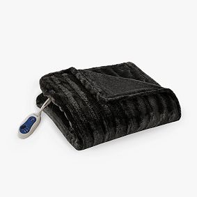 Beautyrest Heated Faux Fur Throw