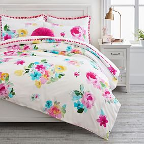 Hope for Flowers by Tracy Reese Organic Bright Bouquet Duvet Cover