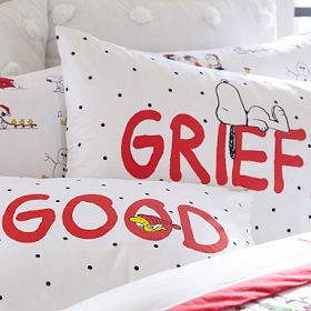 Peanuts® Pillowcases, Set Of 2 | Pottery Barn Teen Peanuts® Pillowcases, Set Of 2 | Pottery Barn Teen