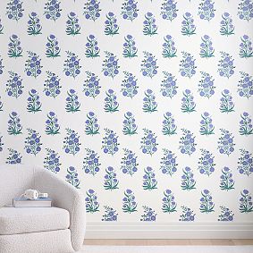 Roller Rabbit Wild Rose Wallpaper