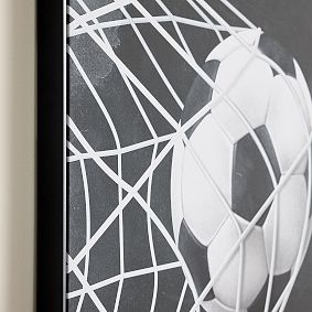 Black &amp; White Sports Art - Soccer