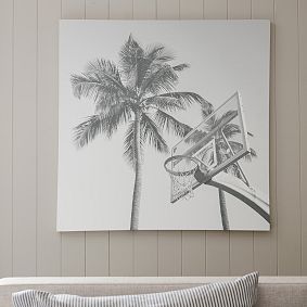 Basketball Hoop Canvas Wall Art