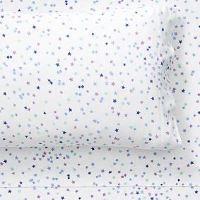 Clustered Stars Organic Flannel Sheet Set