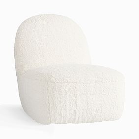 Sherpa Ivory Rocking Lounge Chair
