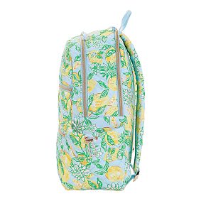 Lilly Pulitzer Quilted Make Lemonade Backpack &amp; Water Bottle Bundle