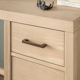 Campbell Single Pedestal Storage Desk &amp; Bookcase Set (98")