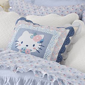 Hello Kitty&#174; Chambray Stripe Organic Sheet Set
