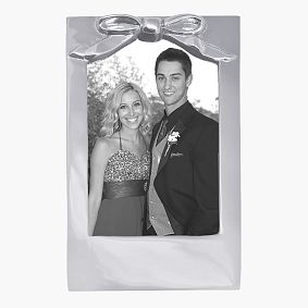 Silver Bow Picture Frame
