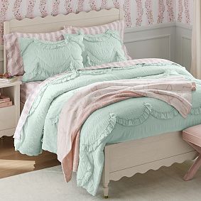 Organic Blooming Stripe Sheet Set