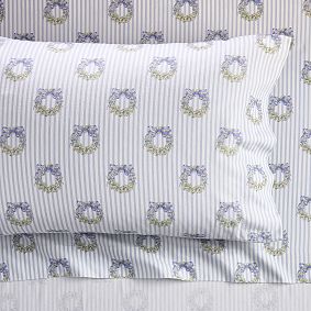 Georgia Wreath Flannel Sheet Set