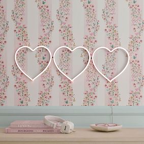 Three Heart Neon Wall Light (29.5")
