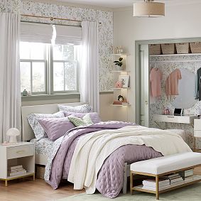 Linen Drum Flush Mount (16&quot;)