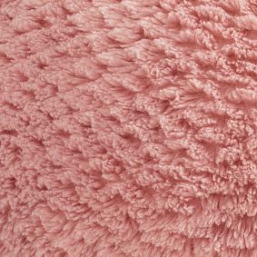 Large Cloud Faux Fur Blush Bean Bag Chair Slipcover Only