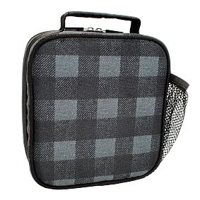 Gear Up Charcoal Buffalo Plaid  Lunch Box