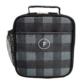 Gear Up Charcoal Buffalo Plaid  Lunch Box