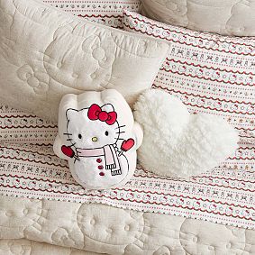 Hello Kitty® Gingerbread Fair Isle Organic Sheet Set