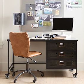 Locker Single Pedestal Storage Desk (56")