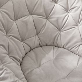 Lustre Velvet Light Grey Hang-A-Round Chair