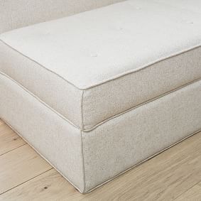 Piped Cushy Loveseat Set with Storage (65")