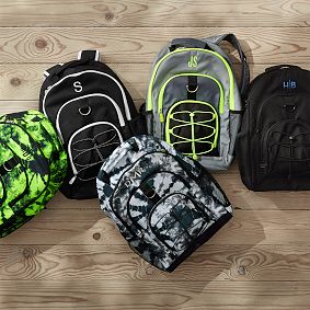 Gear-Up Colour Block Grey/Yellow Backpack