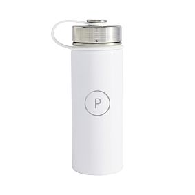 White Slim Water Bottle