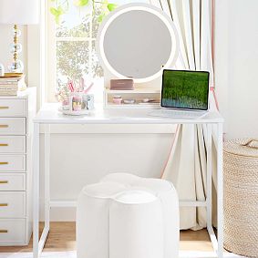 Wood &amp; Acrylic Light-Up Vanity (20&quot;x24&quot;)