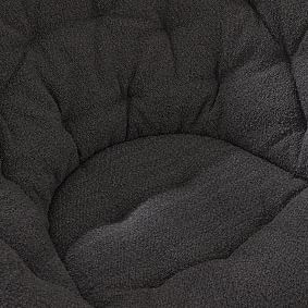 Chunky Boucle Charcoal Hang A Round Chair