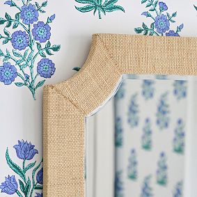 Cleo Grass Cloth Mirror (40&quot;x32&quot;)