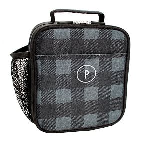 Gear Up Charcoal Buffalo Plaid  Lunch Box