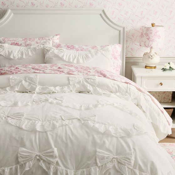 Couette Ou Jeté De Lit Pottery Barn LoveShackFancy - Motif Damas Jardin - Taille Twin - Bleu - Occasion