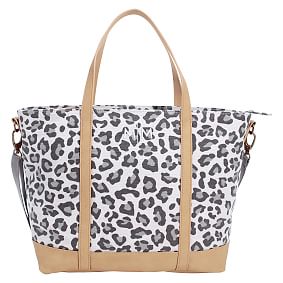 Northfield Leopard Zipper Recycled Tote
