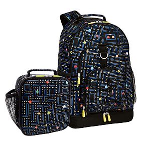 PAC-MAN Backpack &amp; Lunch Box Bundle
