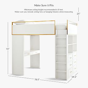 Blaire Full Loft Bed