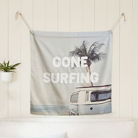 Gone Surfing Tapestry