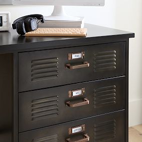 Locker Single Pedestal Storage Desk (56")