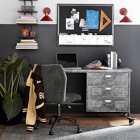 Locker Single Pedestal Storage Desk (56")