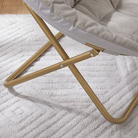 Lustre Velvet Light Grey Hang-A-Round Chair