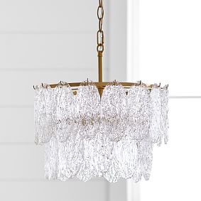 Monique Lhuillier Pressed Glass Chandelier (14")