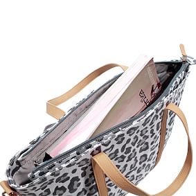 Northfield Leopard Zipper Recycled Tote