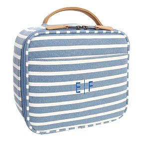 Northfield Stripe Light Blue  Cold Pack Lunch Box