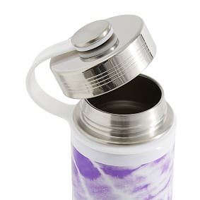 Slim Purple Navy Laguna Tie-Dye Water Bottle