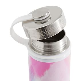 Slim Watercolour Rainbow Tie-Dye Water Bottle