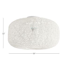 Woven Globe Flush Mount