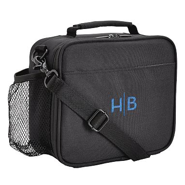 Gear-Up Black Solid Recycled Cold Pack Lunch Box