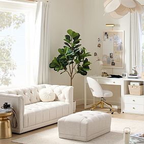 Belgian Linen Ruffle Light-Filtering Curtain