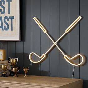 Golf Club Neon Wall Light