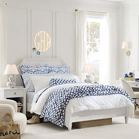 Roller Rabbit Jena Trellis Pleated Light-Filtering Curtain