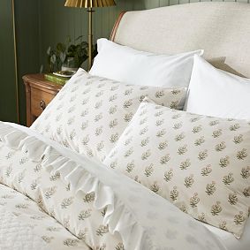 Washed Cotton Ruffle Organic Sheet Set