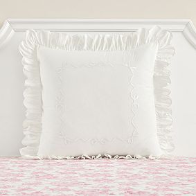 LoveShackFancy Bows Border Euro Pillow Cover